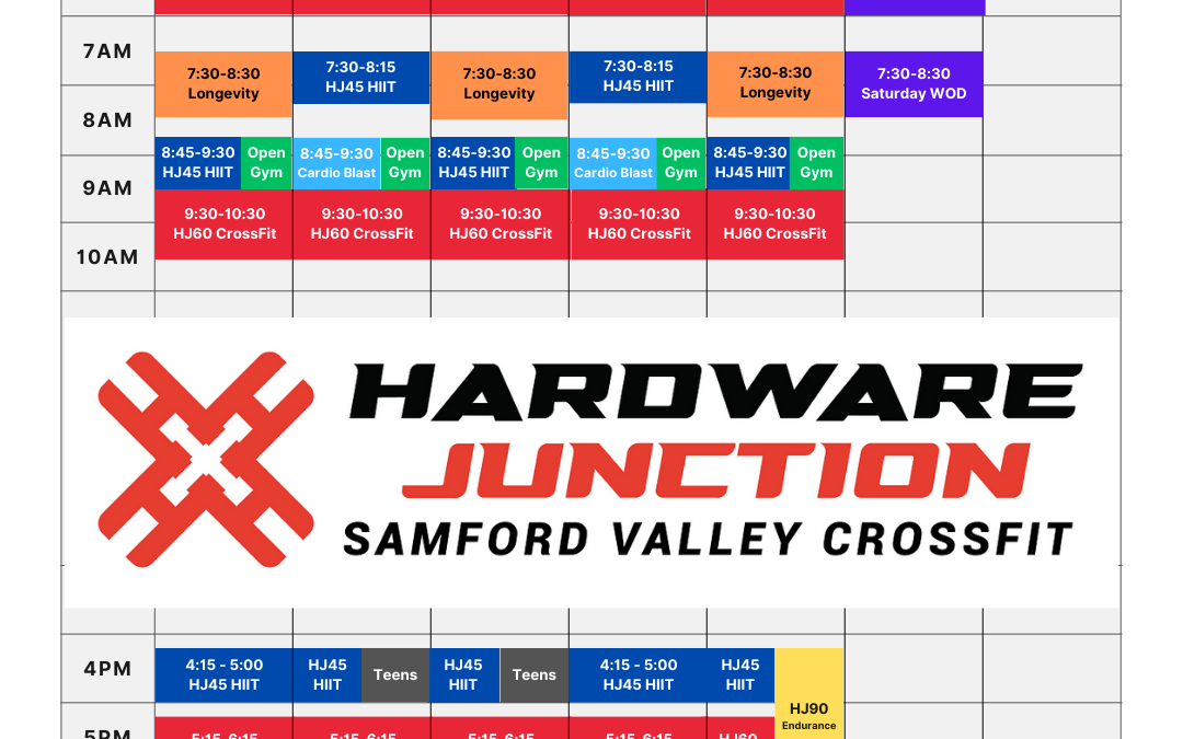 Winter 2024 Timetable